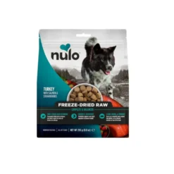 Nulo Toppers Liofilizado Peru, Salmão e Morangos alimento liofilizado para cães