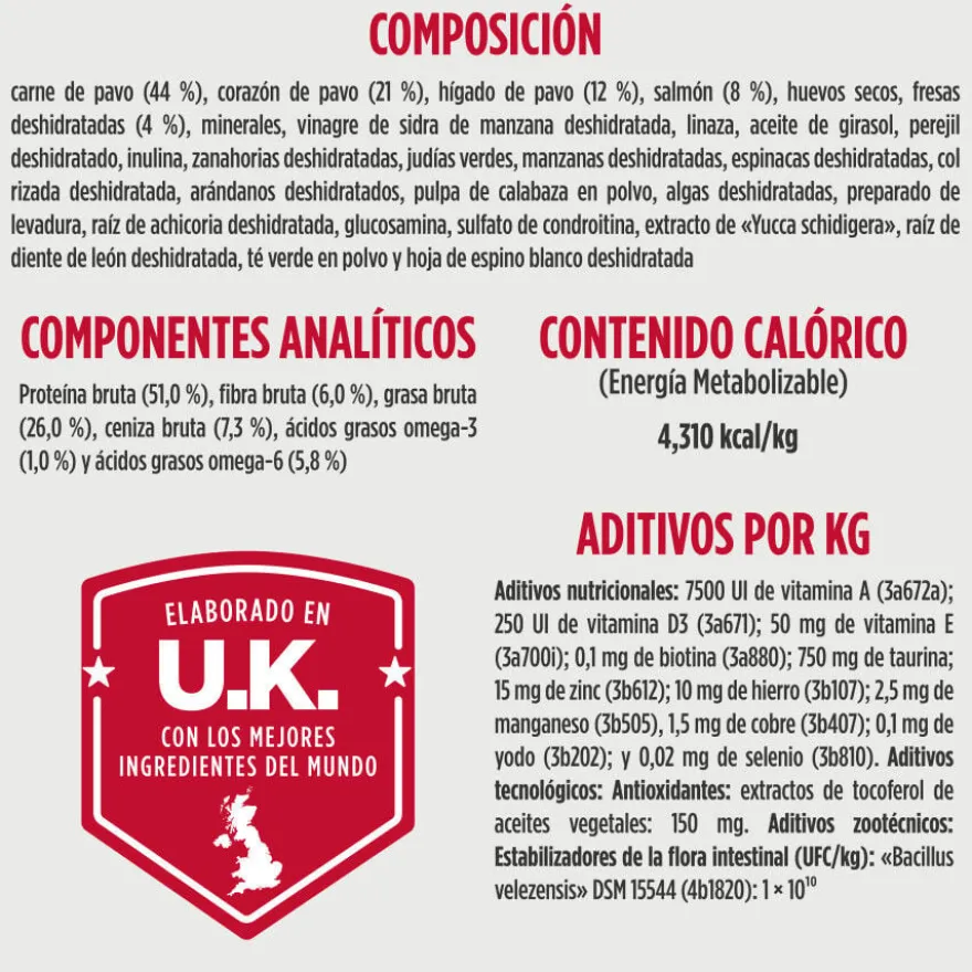 Nulo Toppers Liofilizado Peru, Salmão e Morangos alimento liofilizado para cães