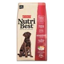 Nutribest Adult Sensitive Salmão e Arroz ração para cães