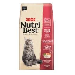 Nutribest Adult Sensitive Salmão e Arroz ração para gatos