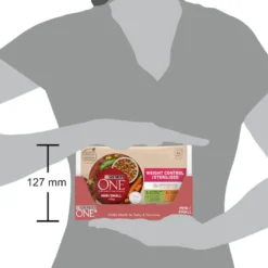 One Adult Mini Small Weight Control Multipack Frango e Peru com molho em saquetas para cães