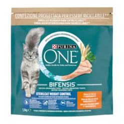 One Bifensis Esterilizado Controlo de Peso frango ração para gatos
