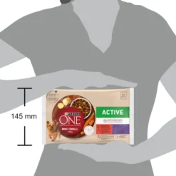 One Mini Small Active Multipack Carne de Vaca e Pato com molho para cães