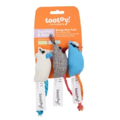 ootoy! Comfort & Relax Brinquedo ratos brulap de corda para gatos