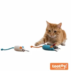 ootoy! Comfort & Relax Brinquedo ratos brulap de corda para gatos