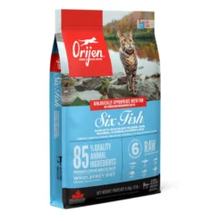 Orijen Six Fish ração para gatos e gatinhos