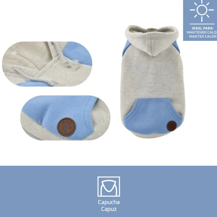 Outech Camisola com capuz azul para cães