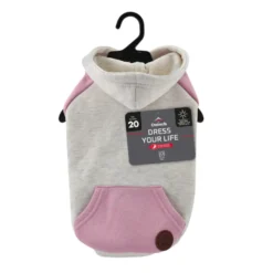 Outech Camisola com capuz rosa para cães