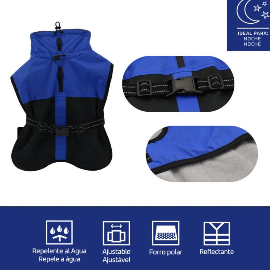 Outech Capa de Chuva Azul para cães