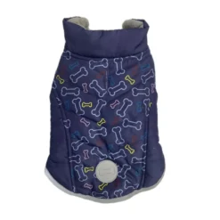 Outech Casaco Azul com Estampagem de Ossos para cães
