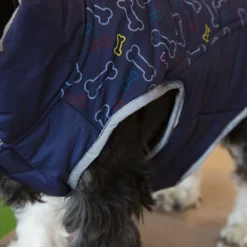 Outech Casaco Azul com Estampagem de Ossos para cães