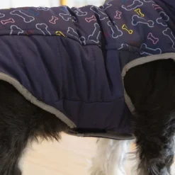 Outech Casaco Azul com Estampagem de Ossos para cães