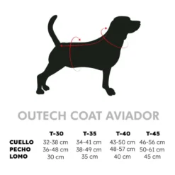 Outech Casaco Estilo Aviador Rosa e Azul para cães
