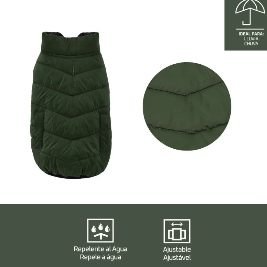 Outech Casaco Impermeável Verde com Bolsos para cães
