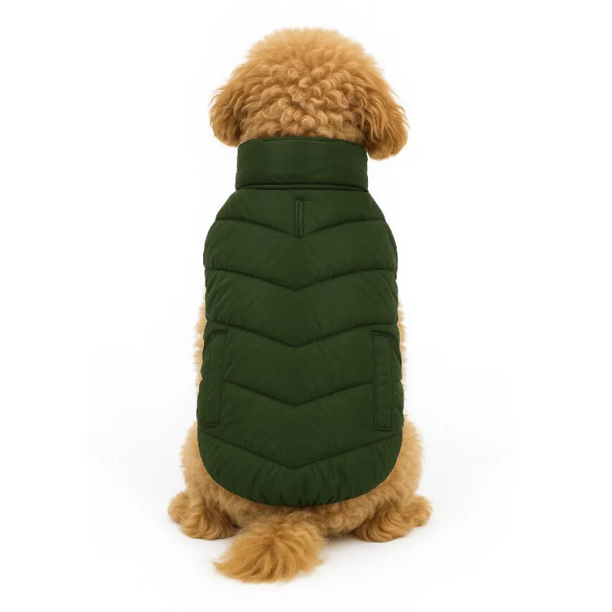Outech Casaco Impermeável Verde com Bolsos para cães