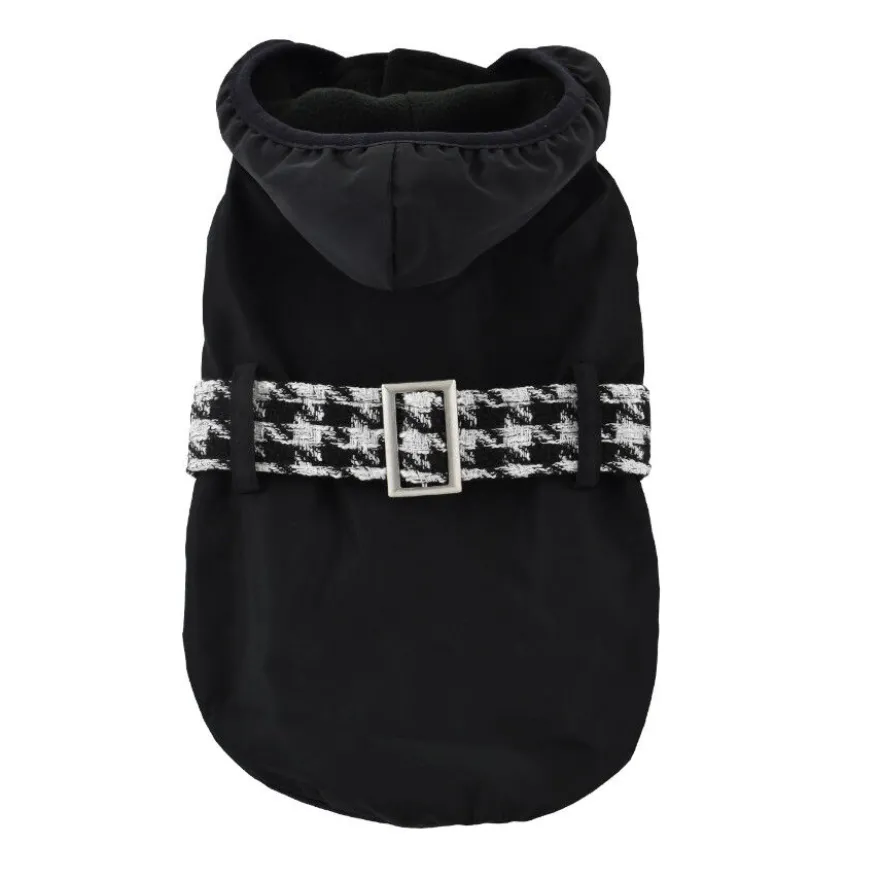 Outech Casaco Preto com Cinto para cães