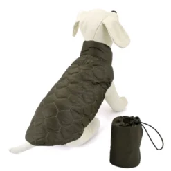 Outech Casaco Verde de Penas para cães