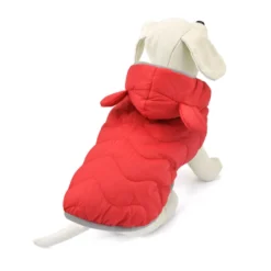 Outech Casaco vermelho com orelhas de urso para cães