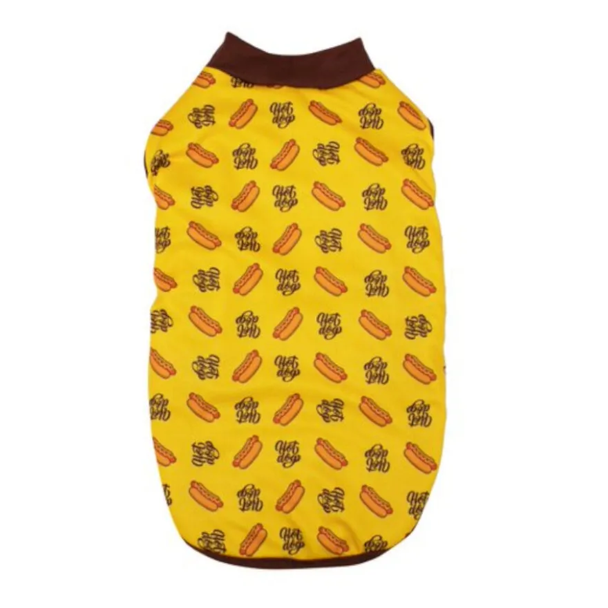 Outech Fleece Hot Dog Camisola Amarela para cães