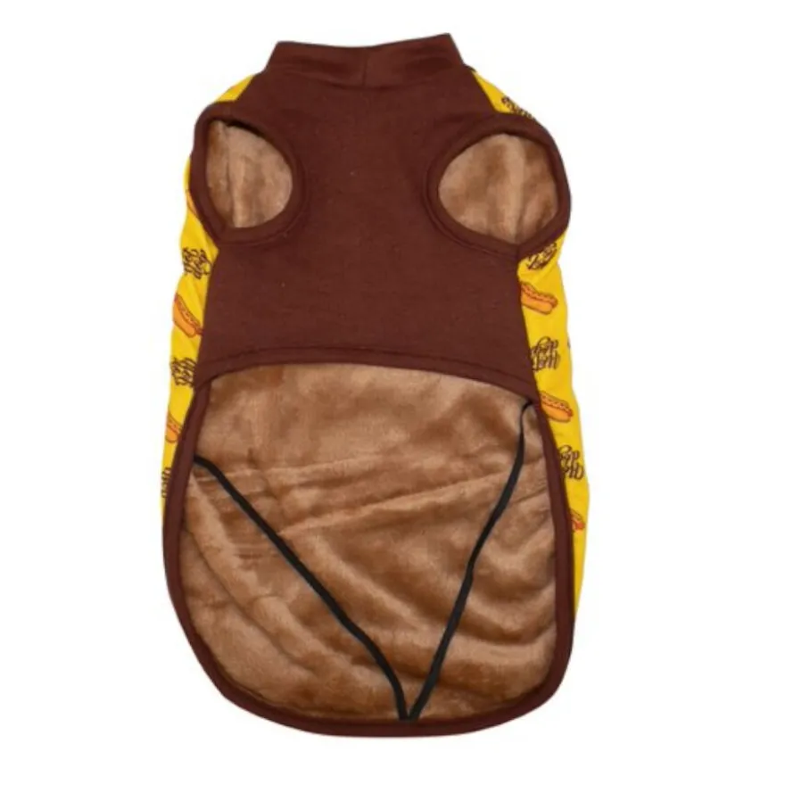 Outech Fleece Hot Dog Camisola Amarela para cães
