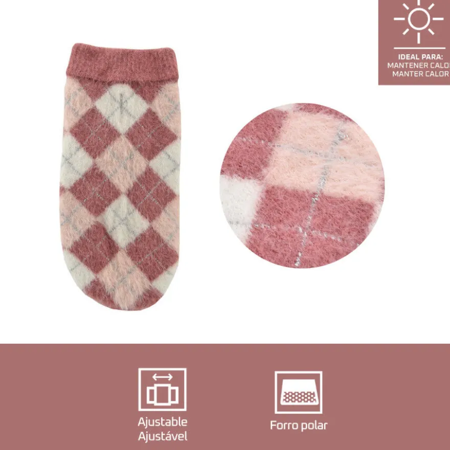 Outech Hoodie com Losangos Rosa para cães