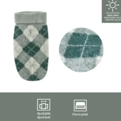 Outech Hoodie com Losangos Verdes para cães