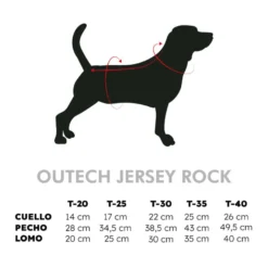 Outech Jersey Rock para cães