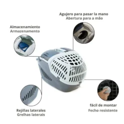 Outech Neila Transportadora especial carro para animais de estimação