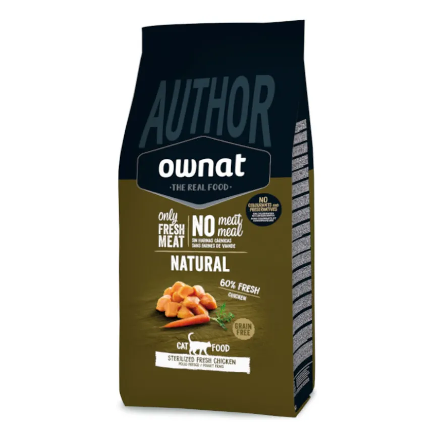 Ownat Author Esterilizado Frango Fresco ração para gatos