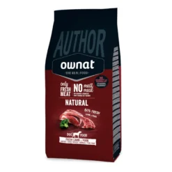 Ownat Author Natural Cordeiro Fresco e Porco ração para cães
