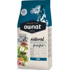 Ownat Classic Peixe ração para cães