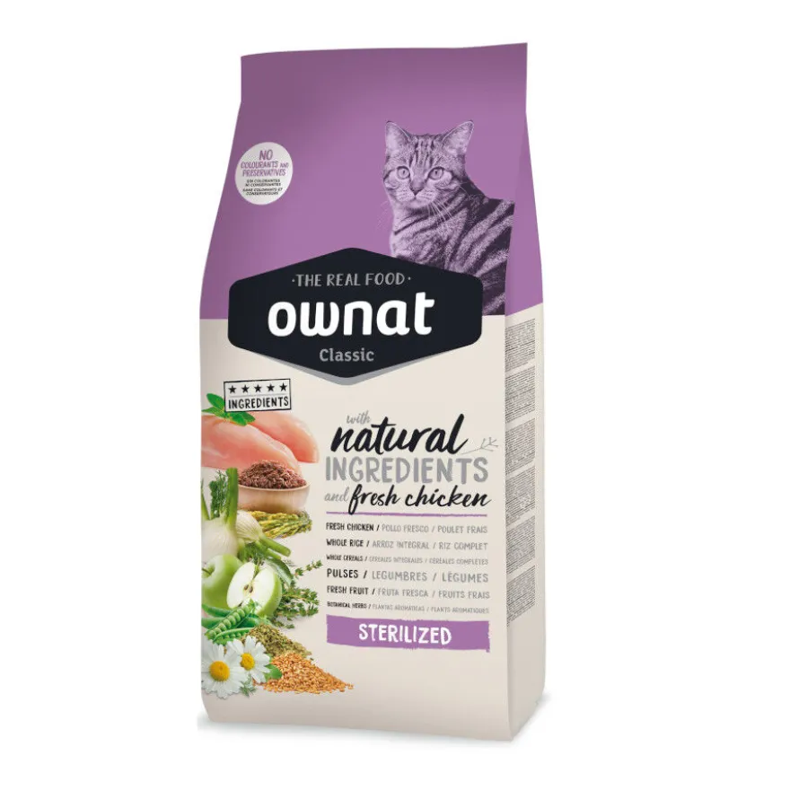 Ownat Classic Ração para gatos esterilizados