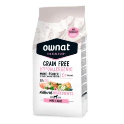 Ownat Grain Free Hipoalergénico Mini Cordeiro ração para cães