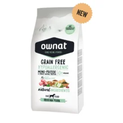 Ownat Grain Free Hypoallergenic Porco ração para cães