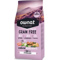 Ownat Grain Free Sterilized ração para gatos