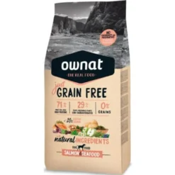 Ownat Just Grain Free Salmão e Marisco ração para cães