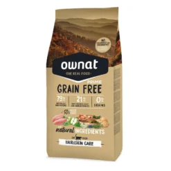 Ownat Prime Hair & Skin Ração de frango e peru para gatos