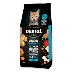Ownat Ultra Kitten Ração de frango e peru para gatinhos