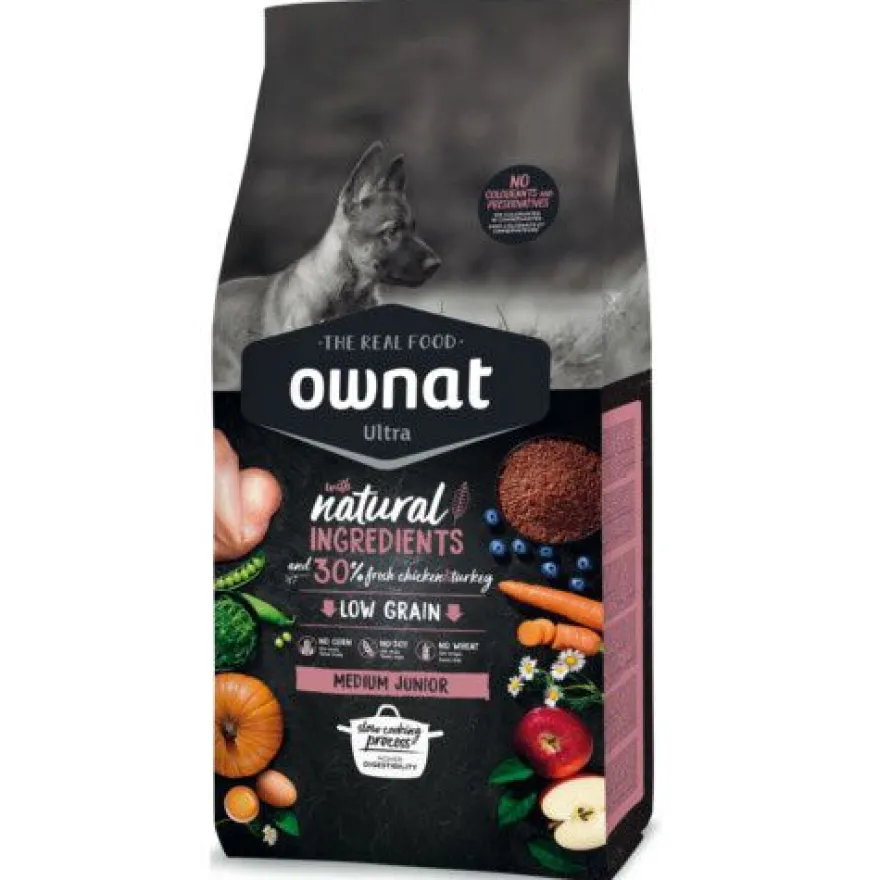 Ownat Ultra Medium Junior ração para cachorros