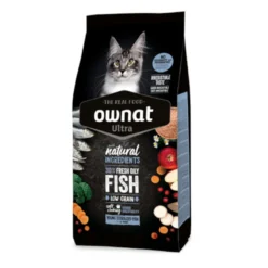 Ownat Ultra Young Esterilizado Ração de peixe para gatos