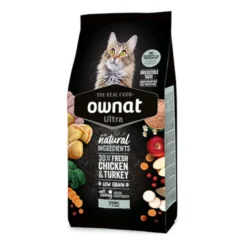 Ownat Ultra Young Ração de frango e peru para gatos
