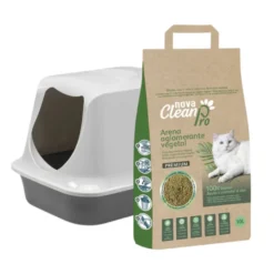 Pack Caixa de Areia para gatos + Areia Vegetal para gatos