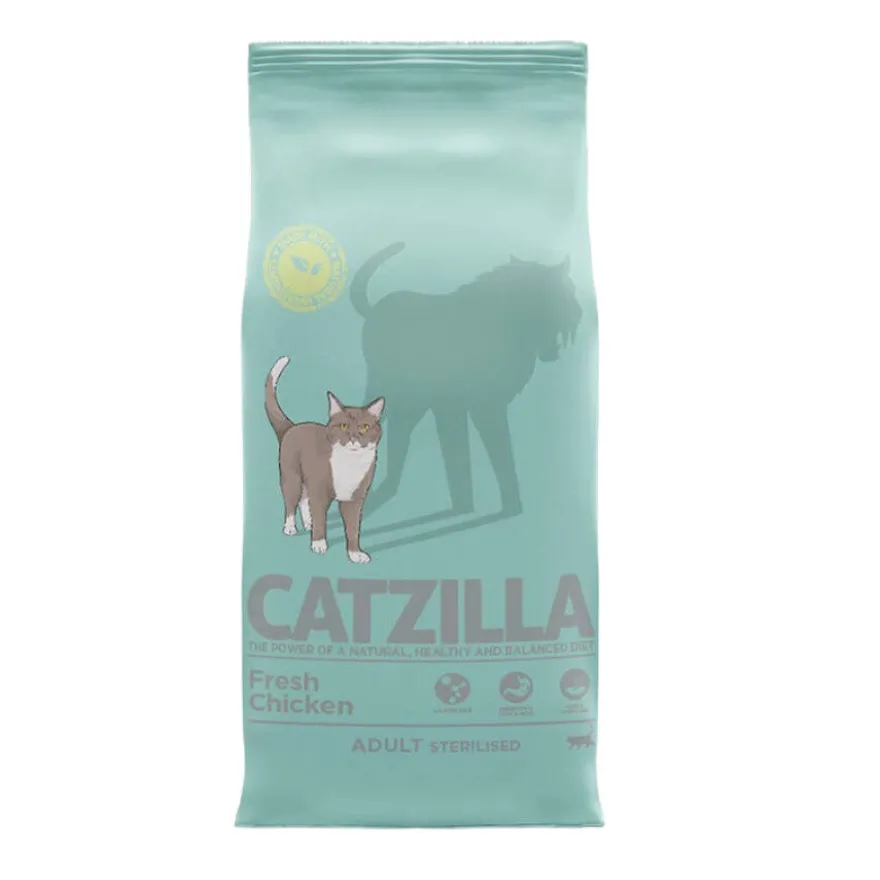 Pack de arranhador TK-Pet + 2 kg de ração esterilizada Catzilla para gatos adultos
