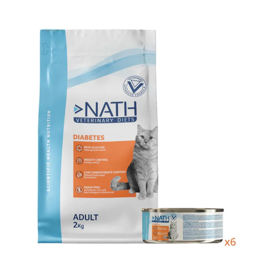 Pack Nath Diabetes - ração e alimento húmido para gato