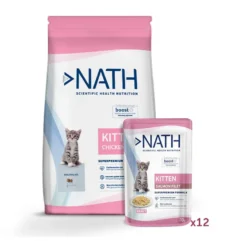 Pack Nath Kitten - ração e comida húmida para gatinho