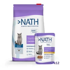 Pack Nath Sterilised - ração e comida húmida para gato