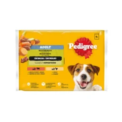 Pedigree Alimento húmido de frango e vaca com legumes em saqueta para cães