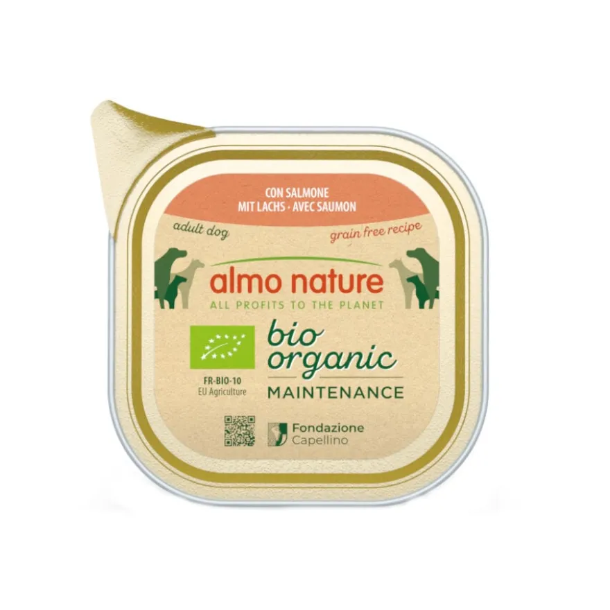 Petiscos para cães Almo Nature Bio Organic Maintenance sem grãos Salmão