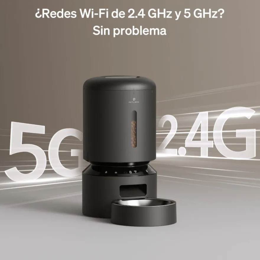Petlibro Granary Wi-Fi Comedouro Automático Preto para cães e gatos