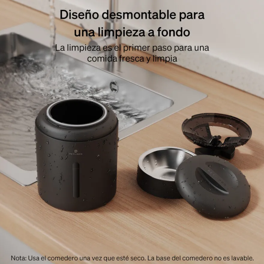 Petlibro Granary Wi-Fi Comedouro Automático Preto para cães e gatos
